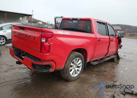 2020 Chevrolet Silverado 1500 4Wd Short Bed Custom из США, поврежденный, VIN 1GCUYBEF3LZ297512